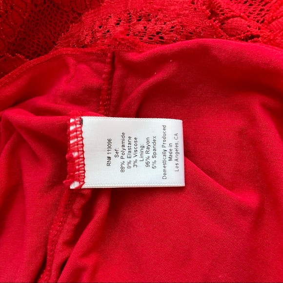 COPY - Free People Nightcap edition red lace mini dress bodycon style size 2 sm - Picture 14 of 15